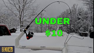 How to Make an Automatic Ice Fishing Hook Setter for under 10 [upl. by Eicak]