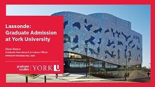 Lassonde Grad Admission at York [upl. by Mercorr]