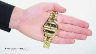 Sekonda Gents Gold Tone Steel Bracelet Watch 3330 [upl. by Ocirled]