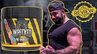 HUGE SUPPLEMENTS WRECKED PRE WORKOUT REVIEW  THIS HITS HARD 🔥 [upl. by Iidnarb689]