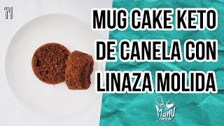 ☕️KETO CINNAMON FLAXSEED MUG CAKE  MUFFIN DE CANELA CON HARINA DE LINAZA  Manu Echeverri [upl. by Leinad68]