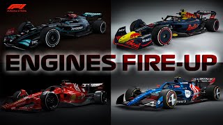 F1 2022 Fireup motori ⚙️ Le 4 power unit a confronto  Sound F1 2022 F1 Analysis [upl. by Archy]