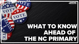 What to know ahead of the North Carolina primary Tuesday [upl. by Androw]