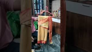 Saree hanging methodmakeup artist do subscribe our channel [upl. by Taddeo]