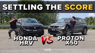 Proton X50 vs Honda HRV SUV Rivals Find Out Whos Boss amp Fastest [upl. by Yonah]