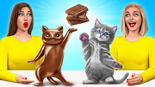 Real Food vs Chocolate Food Challenge  Food Battle by TeenDO Challenge [upl. by Roby]