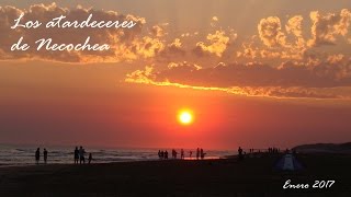 Necochea y sus inolvidables atardeceres  enero 2017 [upl. by Zashin922]