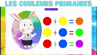 Les couleurs Primaires et Secondaires mélange de couleurs en chansonmix colors song [upl. by Leboff587]