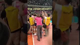 The celebration creamline vs akari FINALS  Sept 4 2024 shorts pvl2024 [upl. by Stanzel]