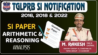 TGLPRB SI Mathematics Analysis  Arithmetical amp Reasoning  TG Police MindsignLearner [upl. by Kamat717]