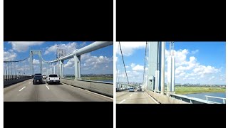 Driving over Whitestone Bridge New York 🌉 driving [upl. by Zebada]