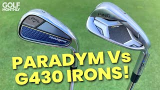 CALLAWAY PARADYM Vs PING G430 IRONS TEST [upl. by Avot]