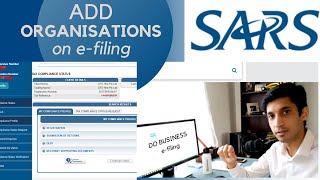 SARS  ORGANISATION OPTION  How to add your Business on efiling [upl. by Eitsirhc808]