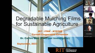 Webinar 2 on Degradable Mulching Films for Sustainable Agriculture [upl. by Sabu]