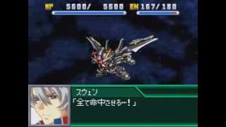 Super Robot Wars K  Mobile Suit Gundam SEED CE 73 Stargazer All Unit Attacks [upl. by Anillek634]