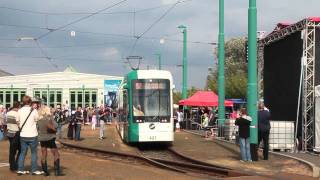 Straßenbahn Potsdam  Die neue Variobahn auf Eröffnungsfahrt [upl. by Suirauqram355]