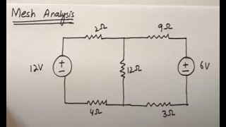 Mesh Analysis  Çevre Akımları Yöntemi Matrisli Çözüm [upl. by Eusadnilem]