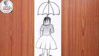 pencil sketch  step bystep very easyhow to draw friendshipday drawing bff drawingBest friend [upl. by Oel294]