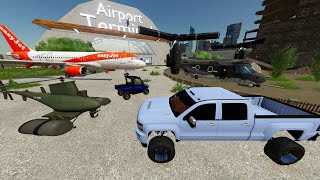 Buying Abandoned Airport Full of Huge Airplanes and Jets  Farming Simulator 22 [upl. by Vano]