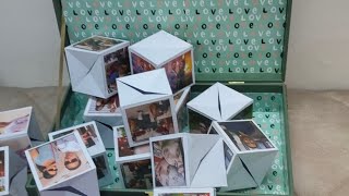 Pop up cubes in a box tutorial Simple method Valentines Specialsurprise cubesjumping cubes diy [upl. by Oiretule]