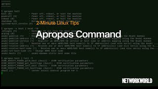 How to use the Apropos Command [upl. by Spillar]