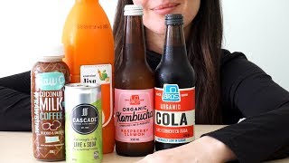 ASMR Drinking Sounds Assorted Beverages Mostly No Talking [upl. by Accemahs394]