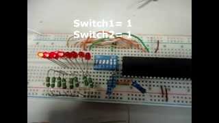 Corrimiento de LEDs con microcontrolador Pic18F4550 [upl. by Sidoma510]