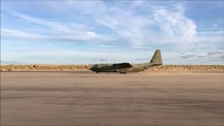 Hercules Transporter landing at Saunton Sands North Devon 9th January 2019 [upl. by Alva]