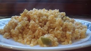 Sebzeli Bulgur Pilavı  Domatesli Biberli [upl. by Dore]