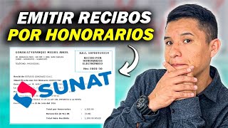 🤑 COMO emitir RECIBOS por HONORARIOS ELECTRONICOS ✅ TUTORIAL PASO a PASO  SUNAT 2023 [upl. by Inhsor716]