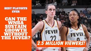 Can the WNBA sustain playoff viewership without Caitlin Clark amp the Indiana Fever [upl. by Ahtis]