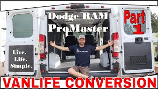 DIY Dodge RAM Promaster 118 🚐Camper Van Conversion🚐  PART 1  Layout and Tour VANLIFE [upl. by Akitan276]