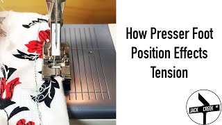 Sewing Machine Problems Thread LoopingBunching  Presser Foot Position [upl. by Noisla505]