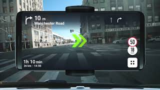 Real View Navigation in Sygic GPS Navigation amp Maps [upl. by Nanreik715]