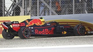 Max Verstappens Qualifying Crash 360 Video  2018 Bahrain Grand Prix [upl. by Eisnyl]