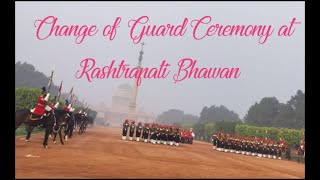 Change Of Guard Ceremony at Rashtrapati Bhawan राष्ट्रपति भवन गार्ड बदली समारोह [upl. by Ahsienat]