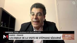 MarocFrance Stéphane Séjourné en visite de travail Le point avec Mustapha Tossa [upl. by Hinda]