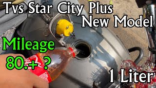 Tvs Star City Plus Mileage Test  2022 REAL MILEAGE Test Tvs Star City Plus Best Mileage ever BS6 [upl. by Lannie]