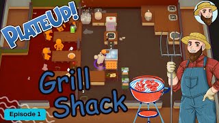 Grill Shack  Back to Basics Solo Play PlateUp I Part 1 burger plateup theontariogardener [upl. by Jew115]