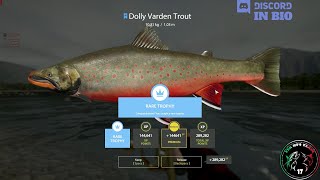 Yama River spot Rare Trophy Dolly Varden Trout  34  Russian Fishing 4  RF4 [upl. by Breana]