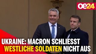 Ukraine Macron schließt westliche Soldaten nicht aus [upl. by Ehrman413]