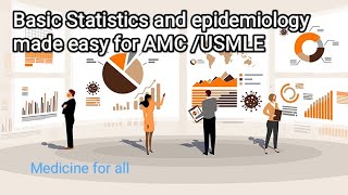 Basic Statistics and Epidemiology made easy for AMCUSMLE and other exams [upl. by Dugald]