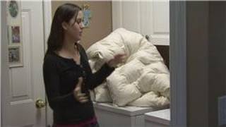 Housekeeping Instructions  How to Wash a Down Comforter [upl. by Hodess]