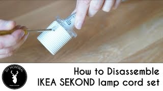 How to take apart IKEA Sekond lamp cord set [upl. by Ernesto]