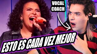 Lucero Mijares canta “La Cigarra”  Reaccion Vocal Coach  Ema Arias [upl. by Gomer802]