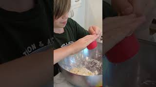 Blueberry cobbler baking kidchef food [upl. by Korenblat]