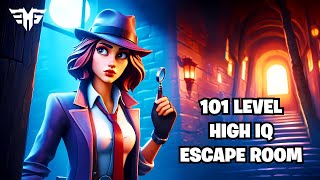 101 LEVEL HIGH IQ ESCAPE ROOM All Levels Tutorial FORTNITE [upl. by Apgar]