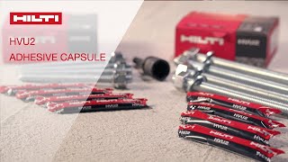 INTRODUCING Hiltis HVU2 adhesive capsule and HASU Anchor rod [upl. by Calv]