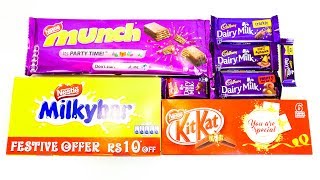 Diary milk vs milkybar vs munch vs kitkat [upl. by Naired]