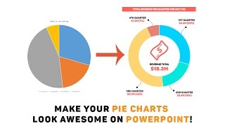 Powerpoint Tutorial Make your Pie Charts Look Awesome [upl. by Corsiglia]